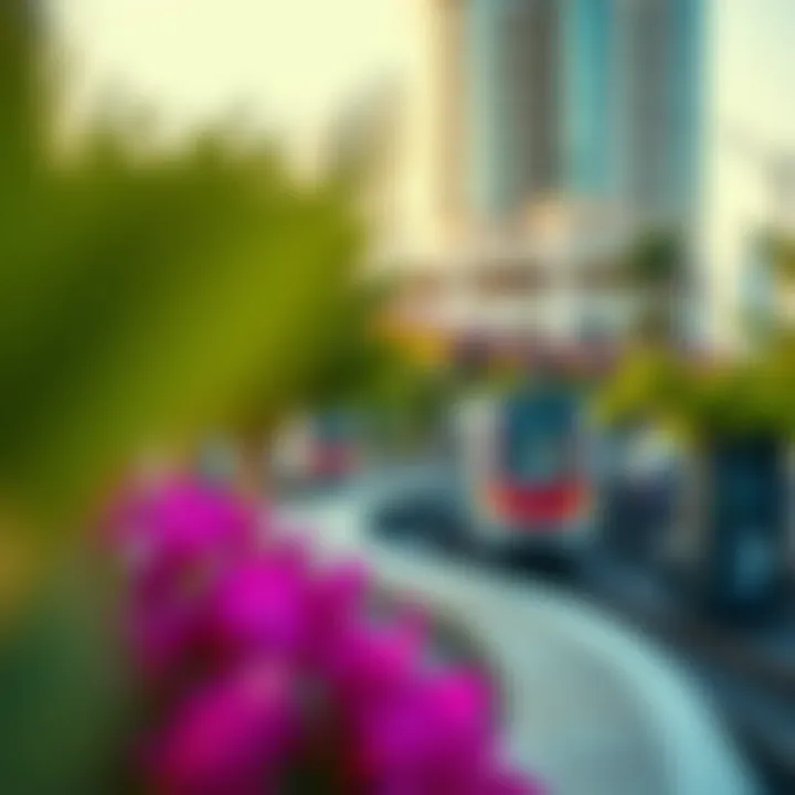 Vibrant Surroundings of Dubai Investment Park 1 Metro Station Surrounding environment of the station