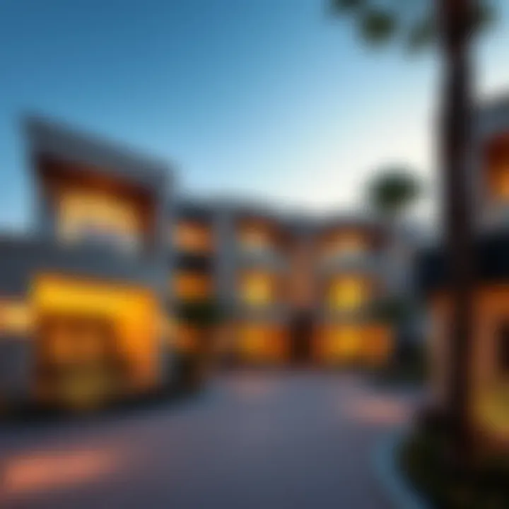 Luxury Living in Dubai Luxurious residential property in a prime Dubai neighborhood.
