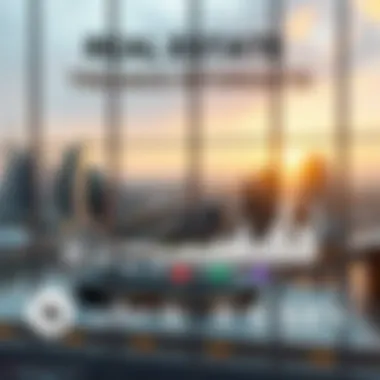 Infographic depicting real estate trends and statistics in Dubai