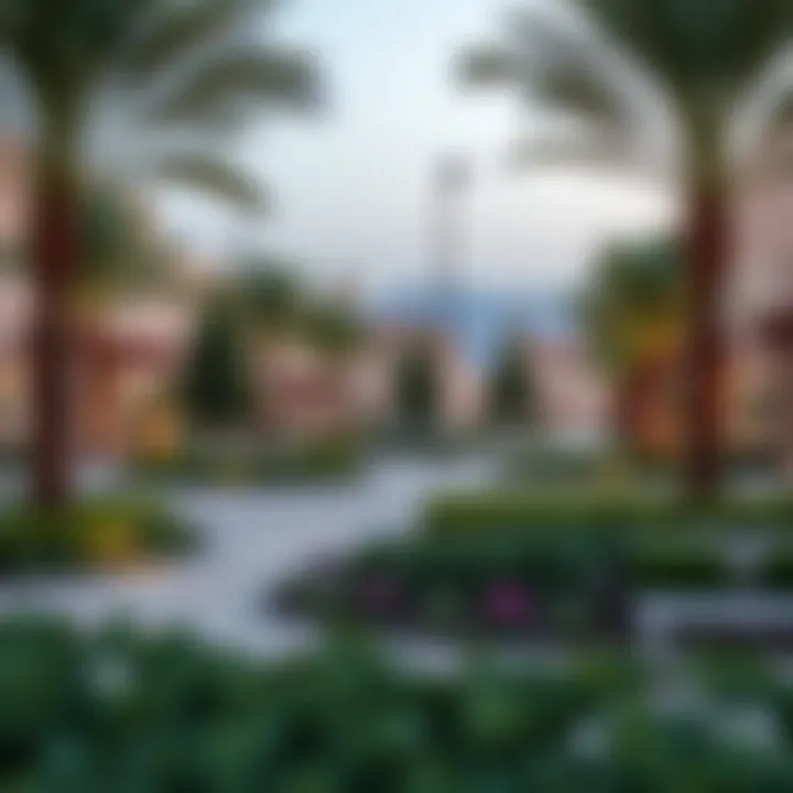 Landscaped Community Spaces Beautifully landscaped community spaces within Elan Tilal Al Ghaf