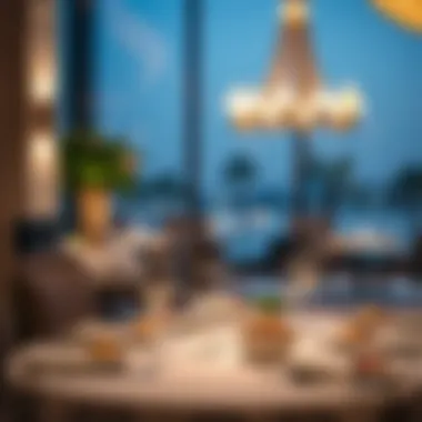 Gourmet dining experience at one of the resort's restaurants
