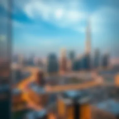 The Impact of Flexi Desks on Dubai's Real Estate Market A skyline view of Dubai emphasizing the real estate boom associated with flexi desks.