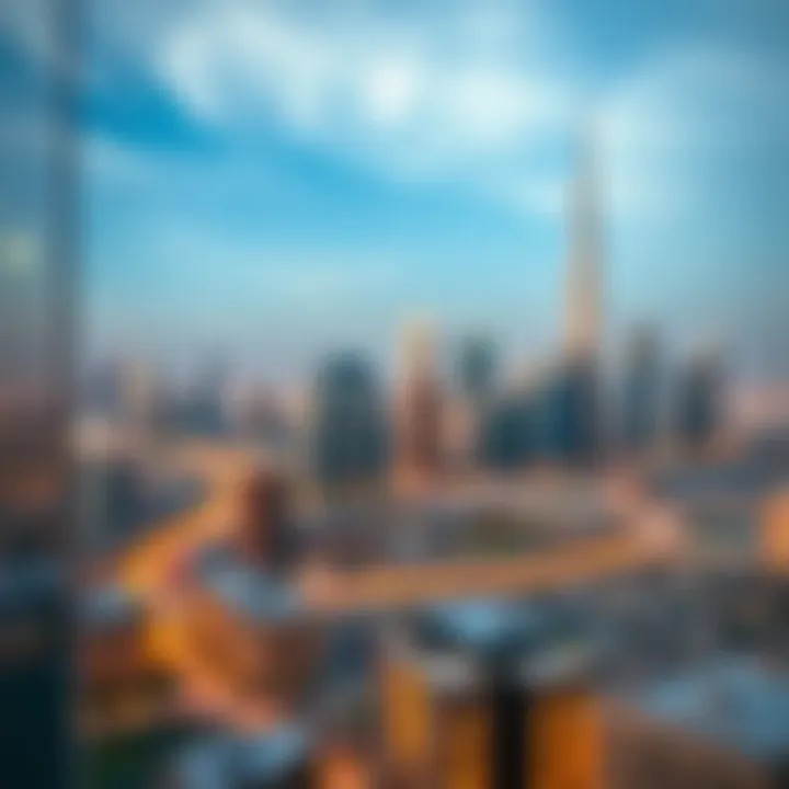 The Impact of Flexi Desks on Dubai's Real Estate Market A skyline view of Dubai emphasizing the real estate boom associated with flexi desks.