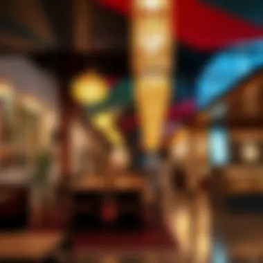 Artistic Vibe of Dubai's Cultural Hub A cultural hub in Dubai featuring art displays and engaging activities