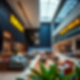 Interior layout of IKEA in Dubai Mall showcasing furniture displays