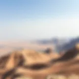 Stunning panoramic view of Jebel Hatta's mountain ranges