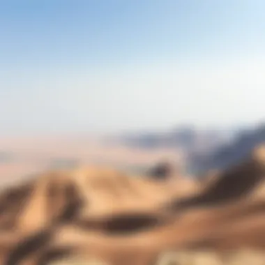 Panoramic View of Jebel Hatta Stunning panoramic view of Jebel Hatta's mountain ranges