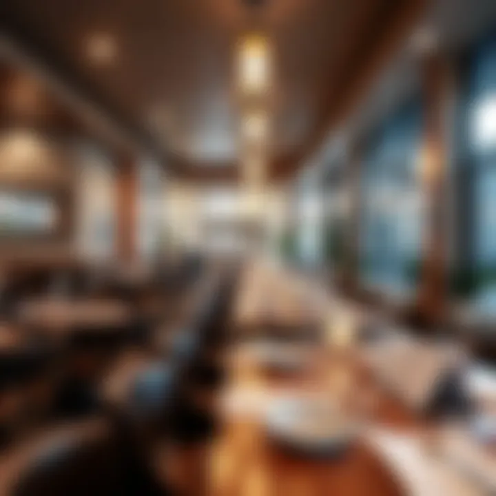 An inviting restaurant ambiance in Karama, perfect for social gatherings