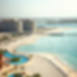 A panoramic view of La Mer's pristine beach and vibrant atmosphere