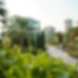 A serene park in Mirdif showcasing lush greenery and family-friendly spaces