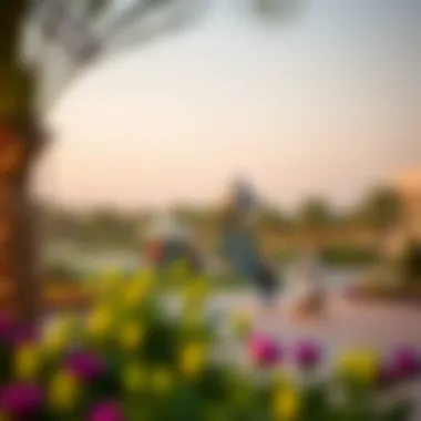 Vibrant community scene in Mirdif showcasing local parks and recreational areas