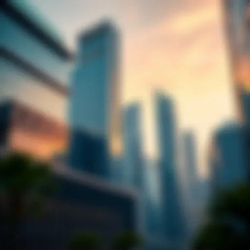 Stunning view of Nation Towers showcasing its architectural design