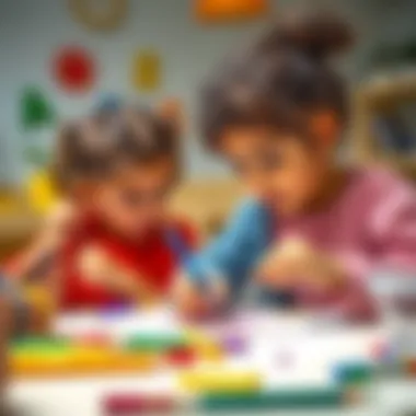 Fostering Creativity in Early Education Children engaging in a creative art activity at a nursery.