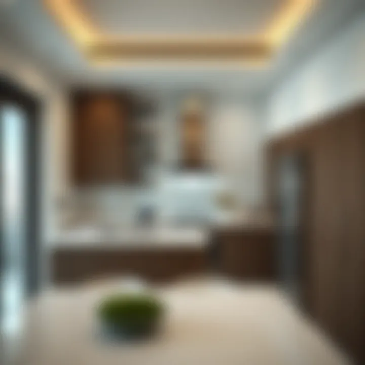 Modern kitchen design in Al Warqa