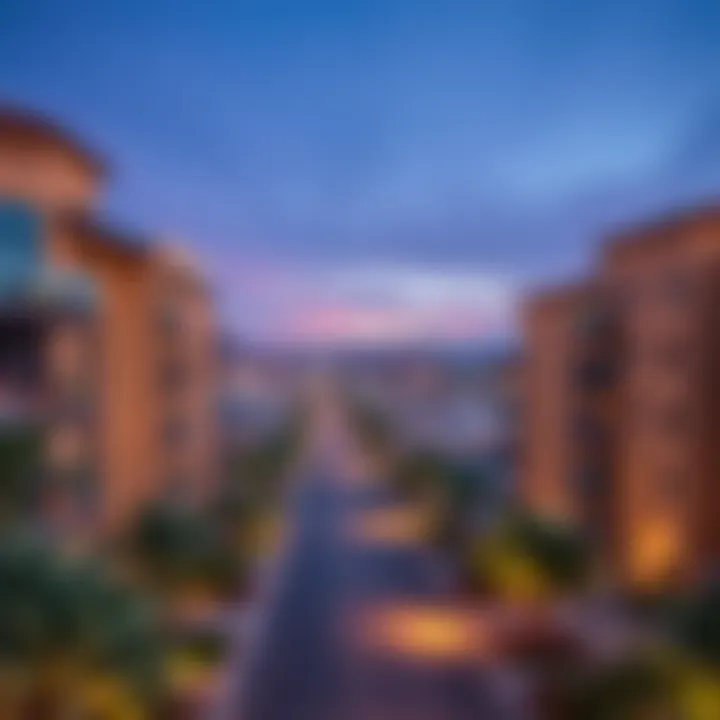 Scenic view of Al Warqa neighborhood