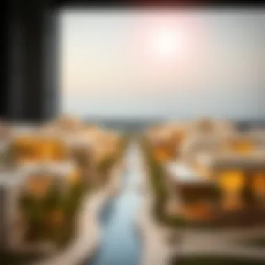 Architectural Innovation of Palm Jebel Ali Architectural model of Palm Jebel Ali highlighting innovative designs
