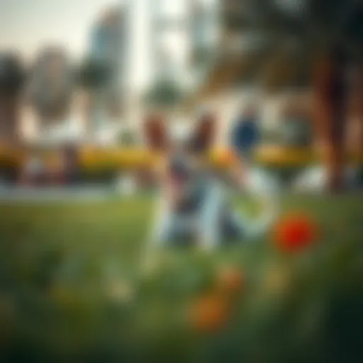 A serene pet-friendly park in Dubai