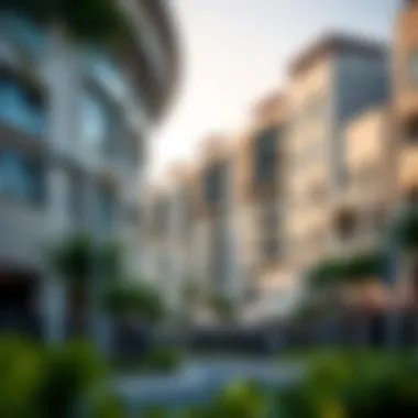 Upscale Neighborhoods in Dubai Vibrant neighborhood in Dubai with upscale amenities and lifestyle