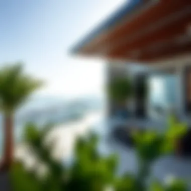 Stunning Outdoor Spaces in Luxury Properties A luxurious outdoor terrace with breathtaking views in Dubai