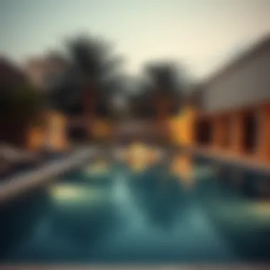 Private pool and garden in an exclusive neighborhood