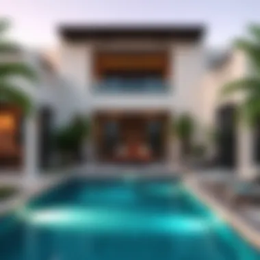 Creating a Serene Backyard Oasis with Private Pools A serene backyard with a private pool and lounge area