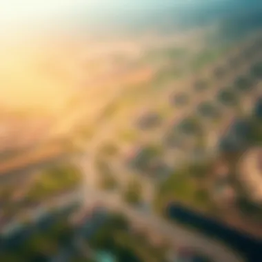 Aerial perspective of the Reem Hills Phase 2 community layout