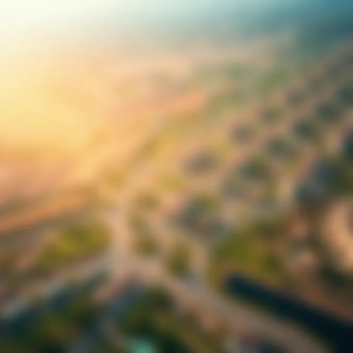 Aerial perspective of the Reem Hills Phase 2 community layout