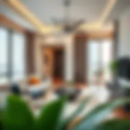 Modern apartment interiors in Bur Dubai