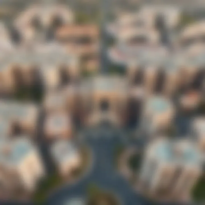 Aerial View of Al Khail Gate Aerial view of Al Khail Gate showcasing neighborhood layout