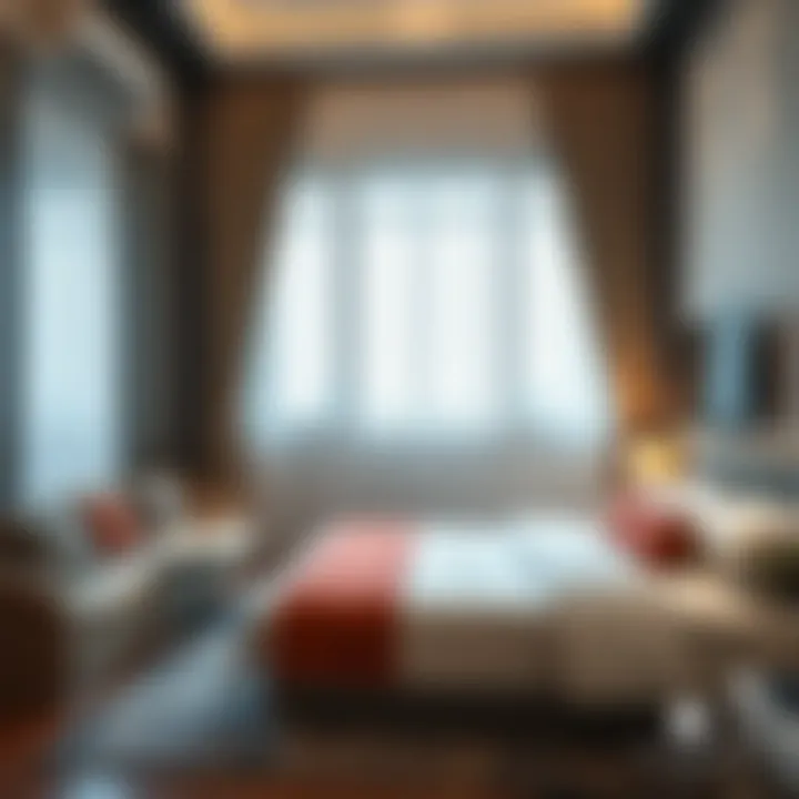 Stylish Room Interior in Deira Stylish room interior featuring essential amenities for tenants
