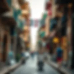 Vibrant streets of Hor Al Anz showcasing local culture