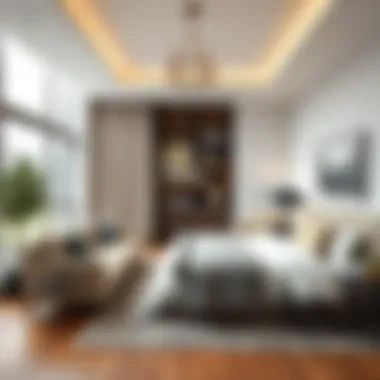 Elegant Room Design A serene room showcasing modern decor and natural light