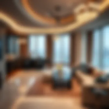 Luxury Living Inside Skyview Tower Luxurious interior of a Skyview Tower apartment