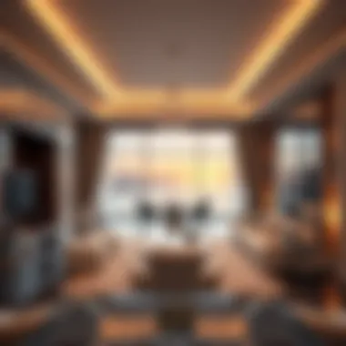 Luxurious Interior Design of a Penthouse Luxurious interior design of a penthouse in Soho Palm Jumeirah