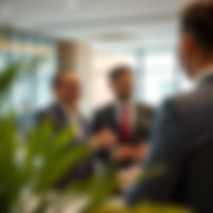 Happy clients receiving assistance at Tashil Office