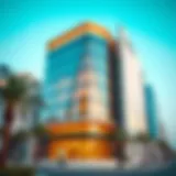 Modern Tashil Office Architecture Facade of a modern Tashil Office in Dubai