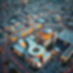 Aerial view of Techno Park Dubai showcasing its expansive infrastructure