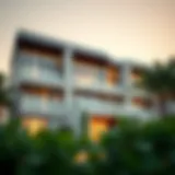 Stunning facade of May Residence showcasing modern architecture