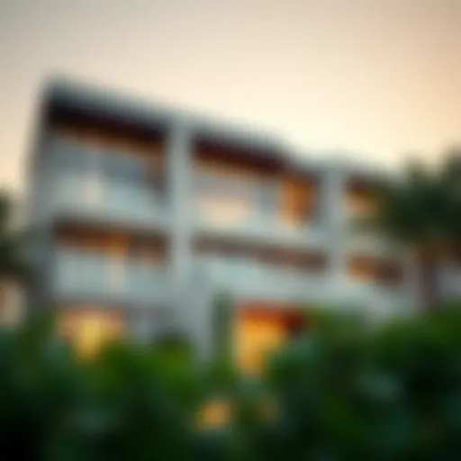 Stunning facade of May Residence showcasing modern architecture