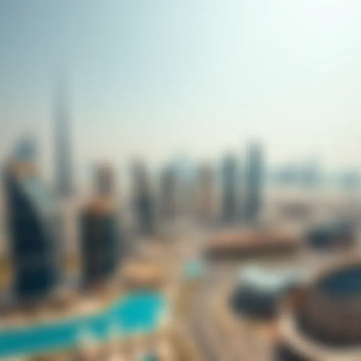 Dubai Skyline and Real Estate Developments Panoramic view of Dubai skyline highlighting real estate developments