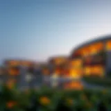 The stunning architecture of The Lakes Club showcasing modern design elements