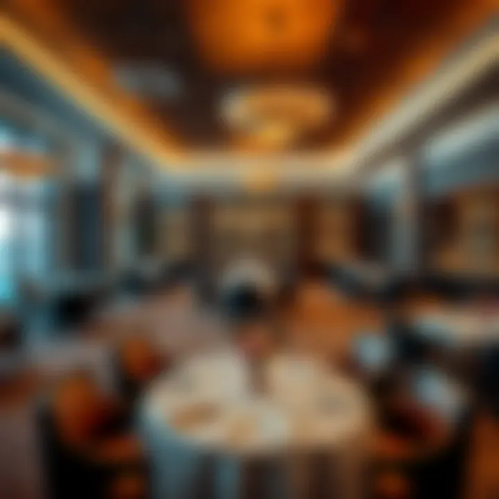 Refined Dining Experience at The Lakes Club Elegant dining area with a sophisticated ambiance for members