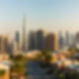 A breathtaking skyline view of Dubai's elite residential area showcasing luxury architecture.