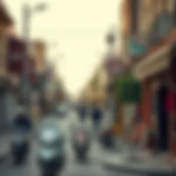 A vibrant street scene showcasing local culture in مستر بيكر شارع المطار