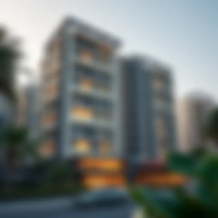 A modern residential building in the real estate market of مستر بيكر شارع المطار