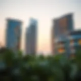 Architectural design of Waves Tower showcases modern aesthetic