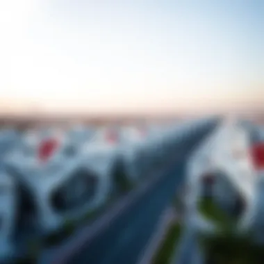 Aerial View of Umm Al Sheif Aerial view of Umm Al Sheif showcasing modern architecture