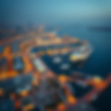 Overview of Dubai Creek Harbour from the Viewing Deck