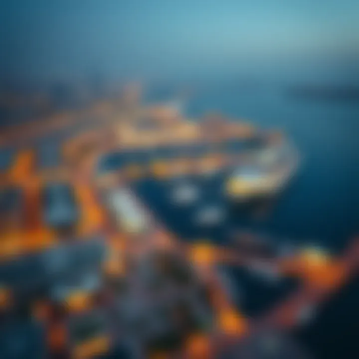 Overview of Dubai Creek Harbour from the Viewing Deck