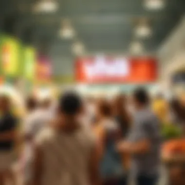 Community members engaging at Viva Supermarket